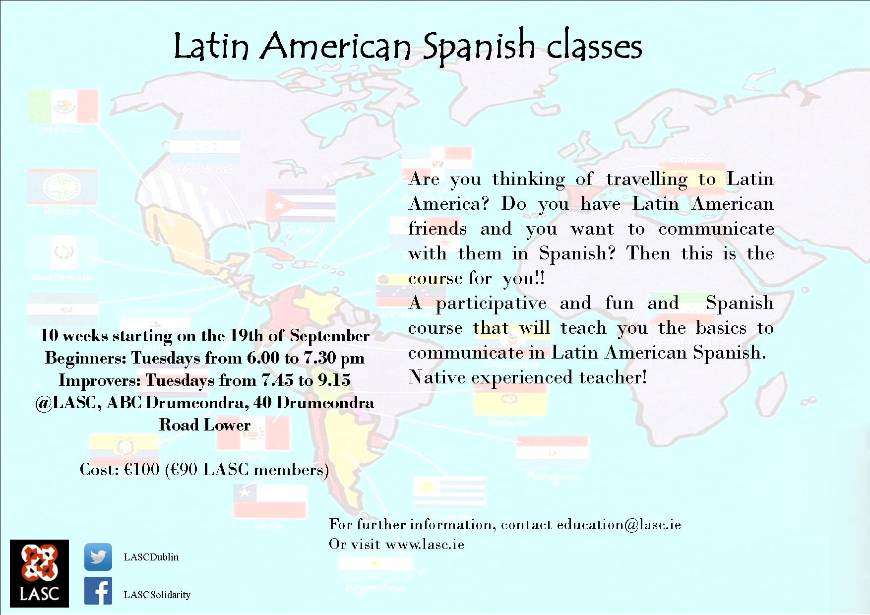 Latin American Spanish Classes Lasc