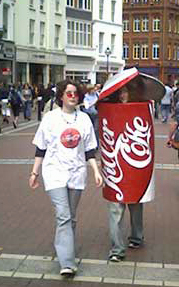 One of LASC's "Killer Coke" protests - July 2003